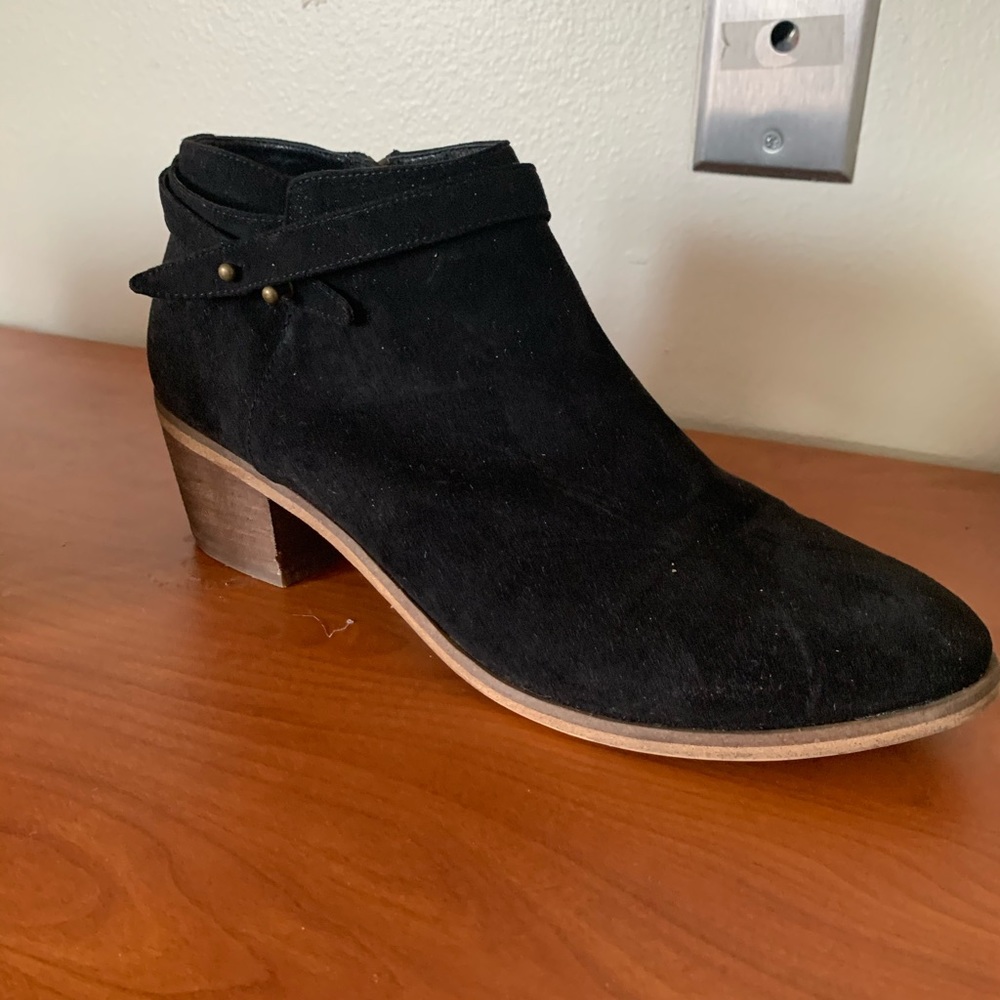 Black Suede Booties
